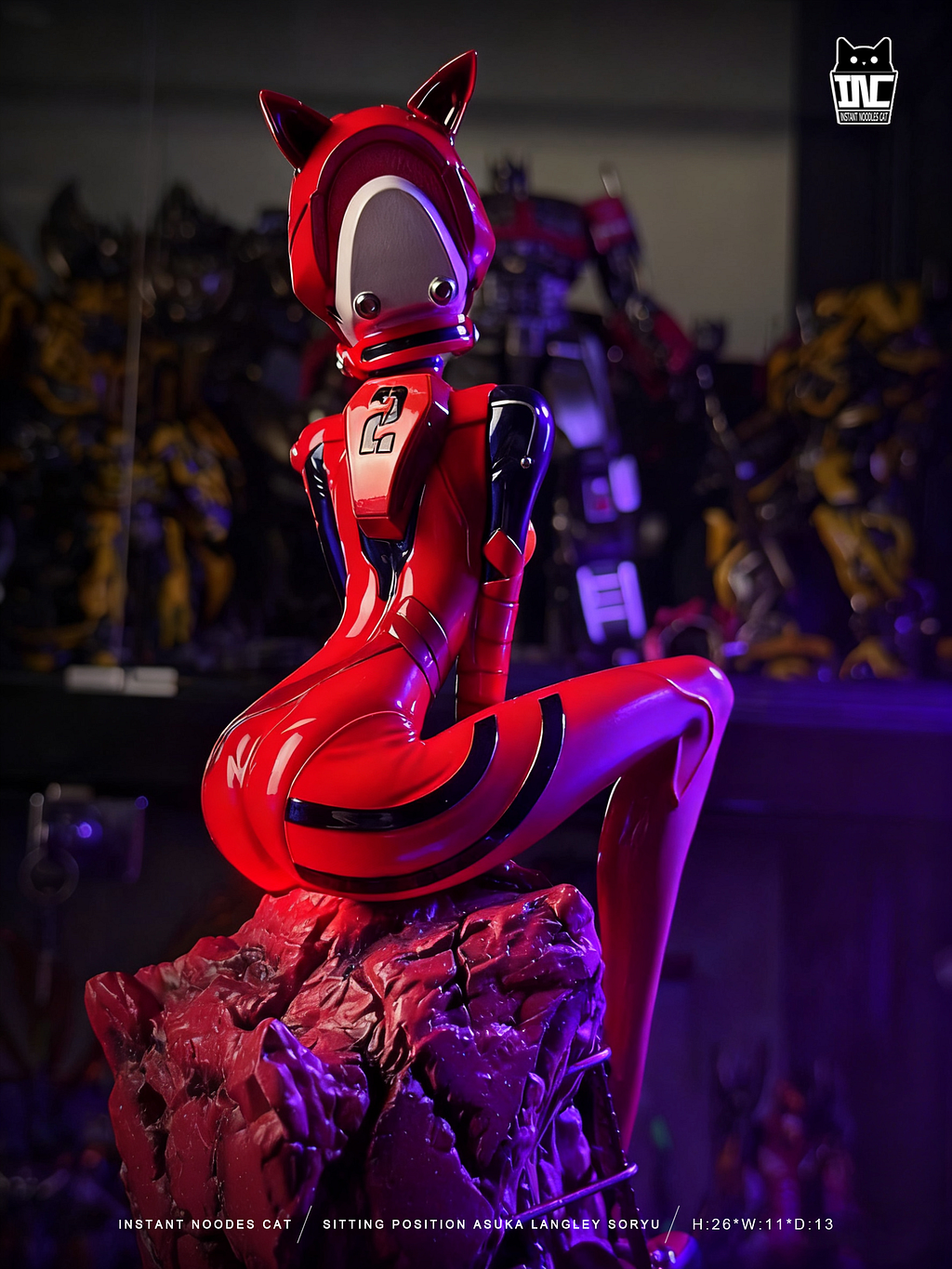 Instant Noodes Cat Studio - (EVA) Neon Genesis EVAngelion - Sitting Position Asuka Langley Soryu Statue (GK)