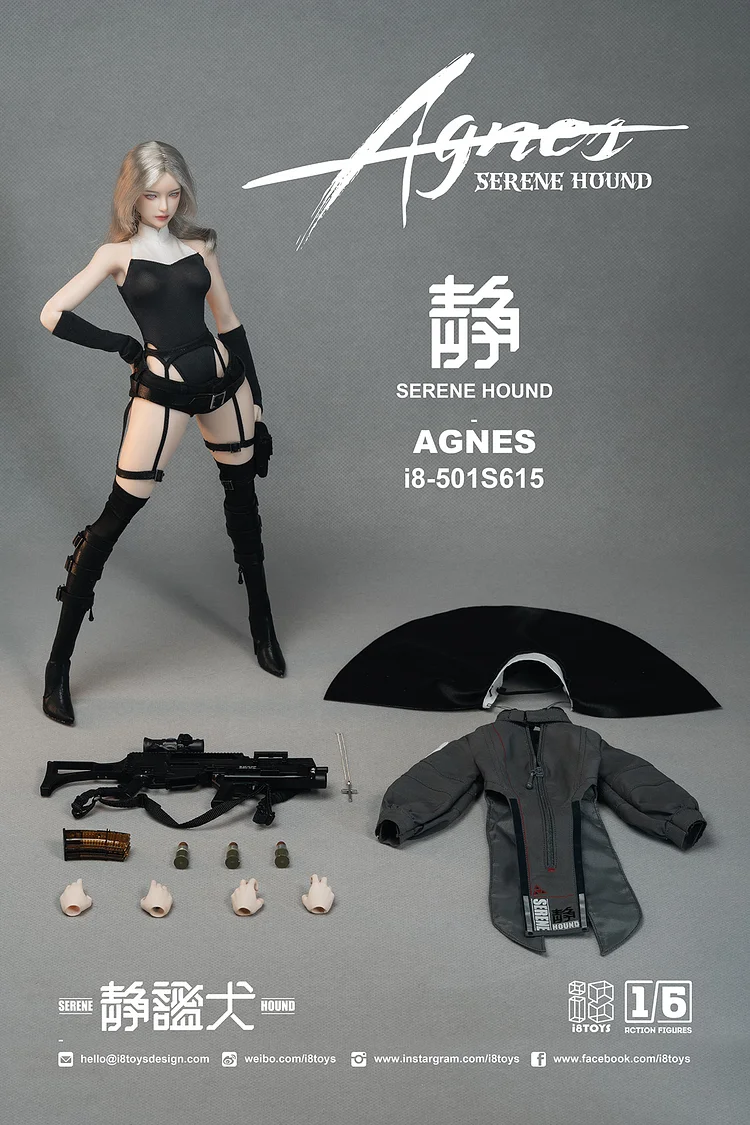 Original Quiet Dog AGNES and Witch TERESA (Authorized) 1/6 Statue GK, 18Toys Studio, Pre-sale