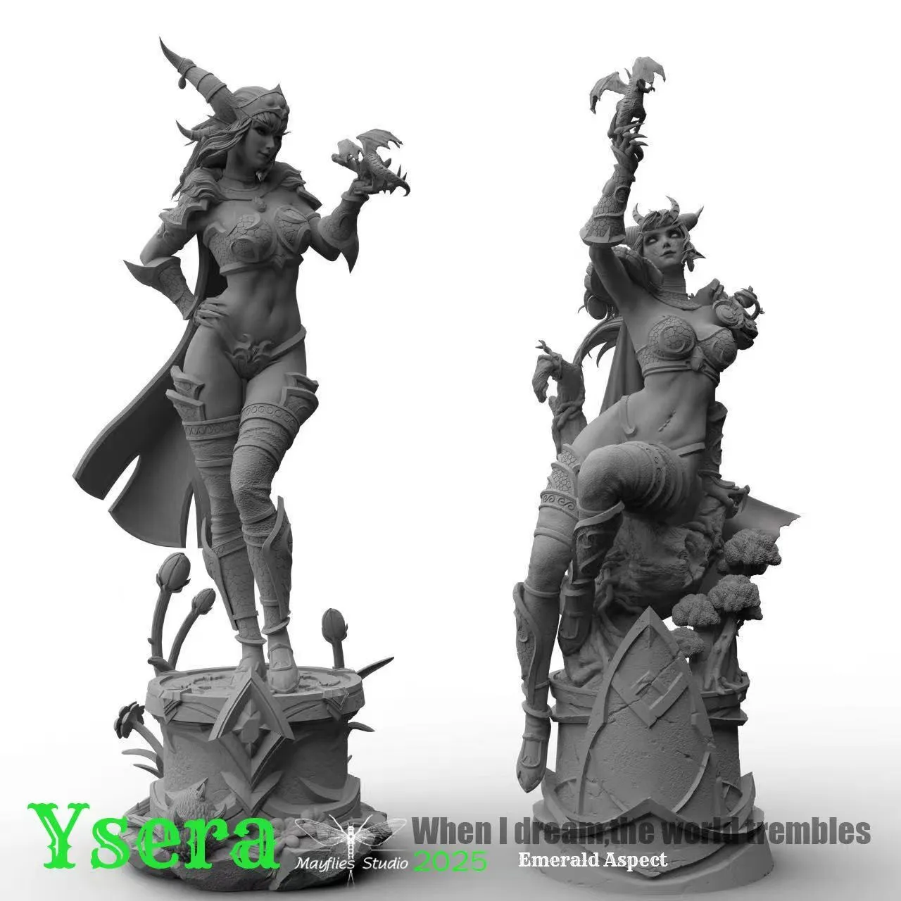 Ephemera Studio - World of Warcraft Ysera Statue