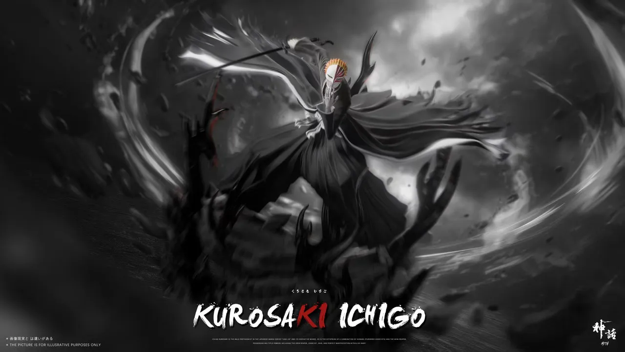 Myth Studio - Kurosaki ichigo Hollowfication Bleach Statue 