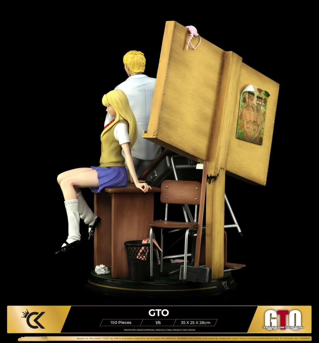 IN-STOCK-Cartoon Kingdom Studio- Eikichi Onizuka & Urumi Kanzaki - Great Teacher Onizuka(Licensed)1/6Statue(GK) 