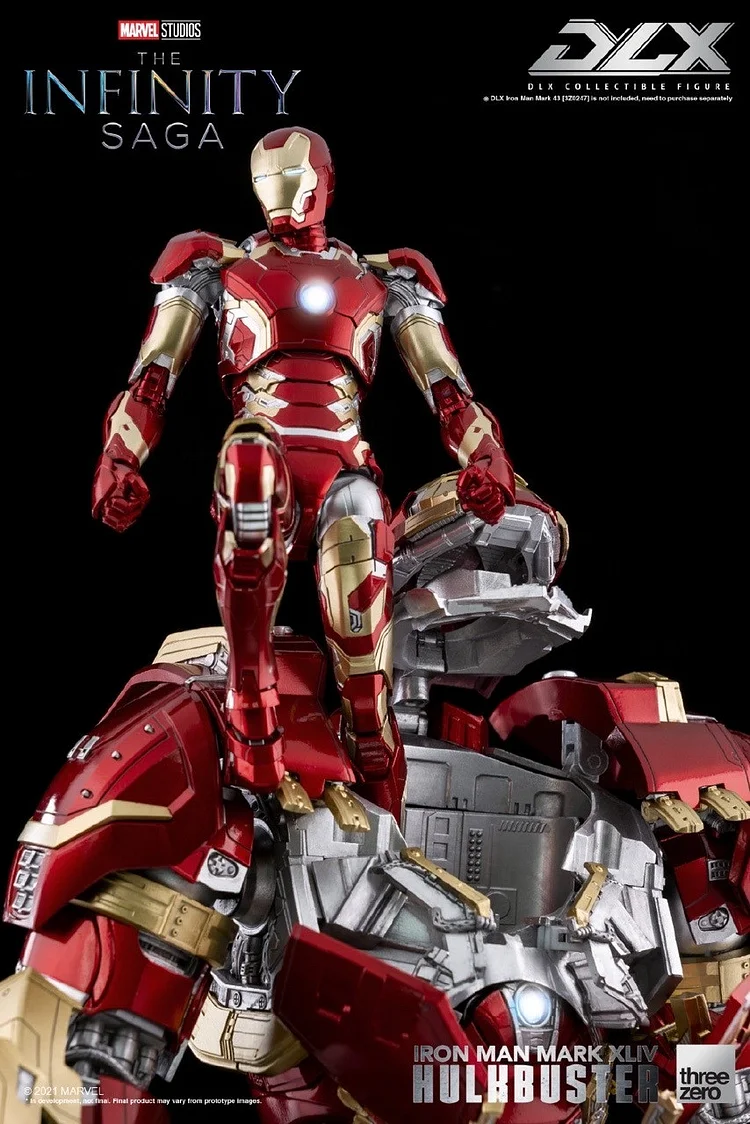  DLX Iron Man Infinity Legend Mark 44 Hulkbuster Action Figure, Threezero Studio, In stock