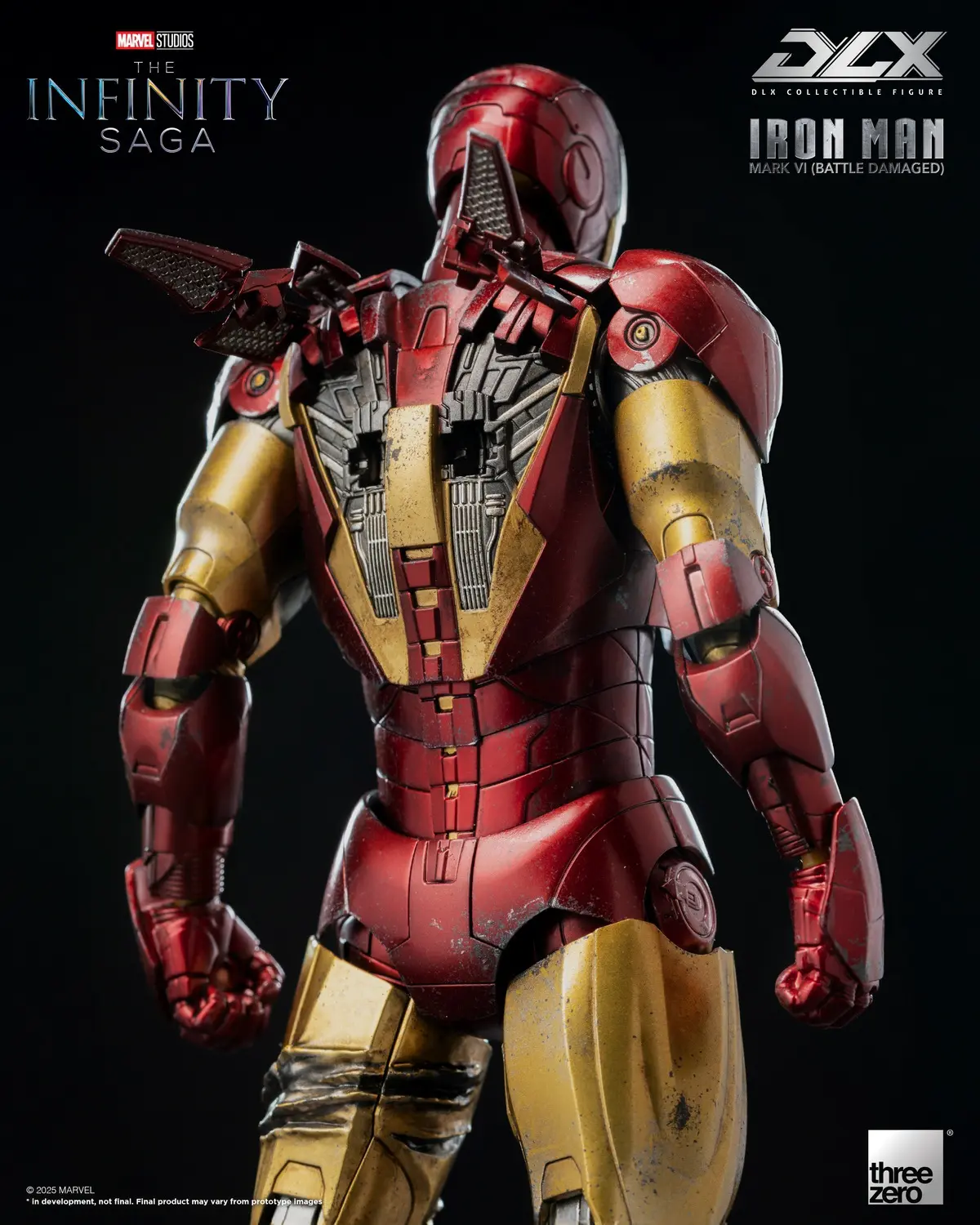 Threezero - Marvel Studios: The Infinity Saga DLX Iron Man Mark 6 Battle Damaged Version 3Z09180C0 (Licensed) Statue(GK)