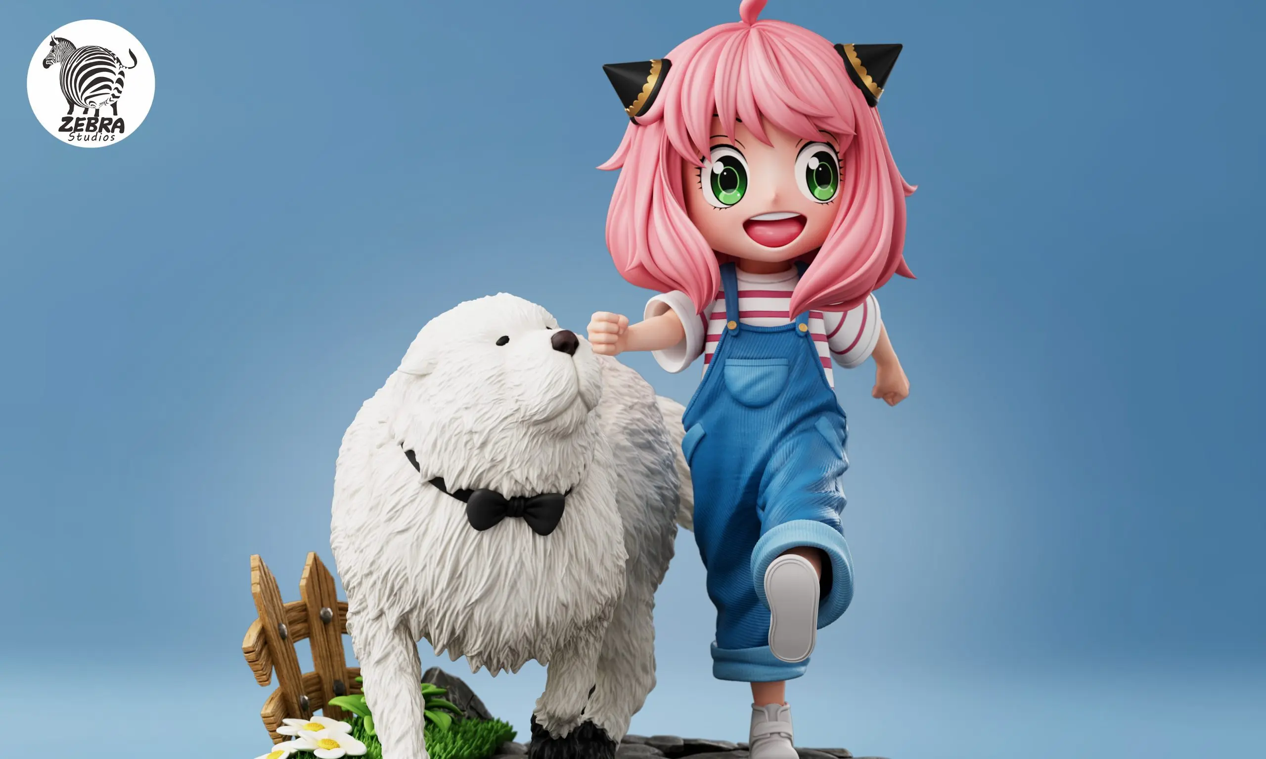 Zebra Studio - Spy x Family Anya and Bond Looking Left  Statue(GK)