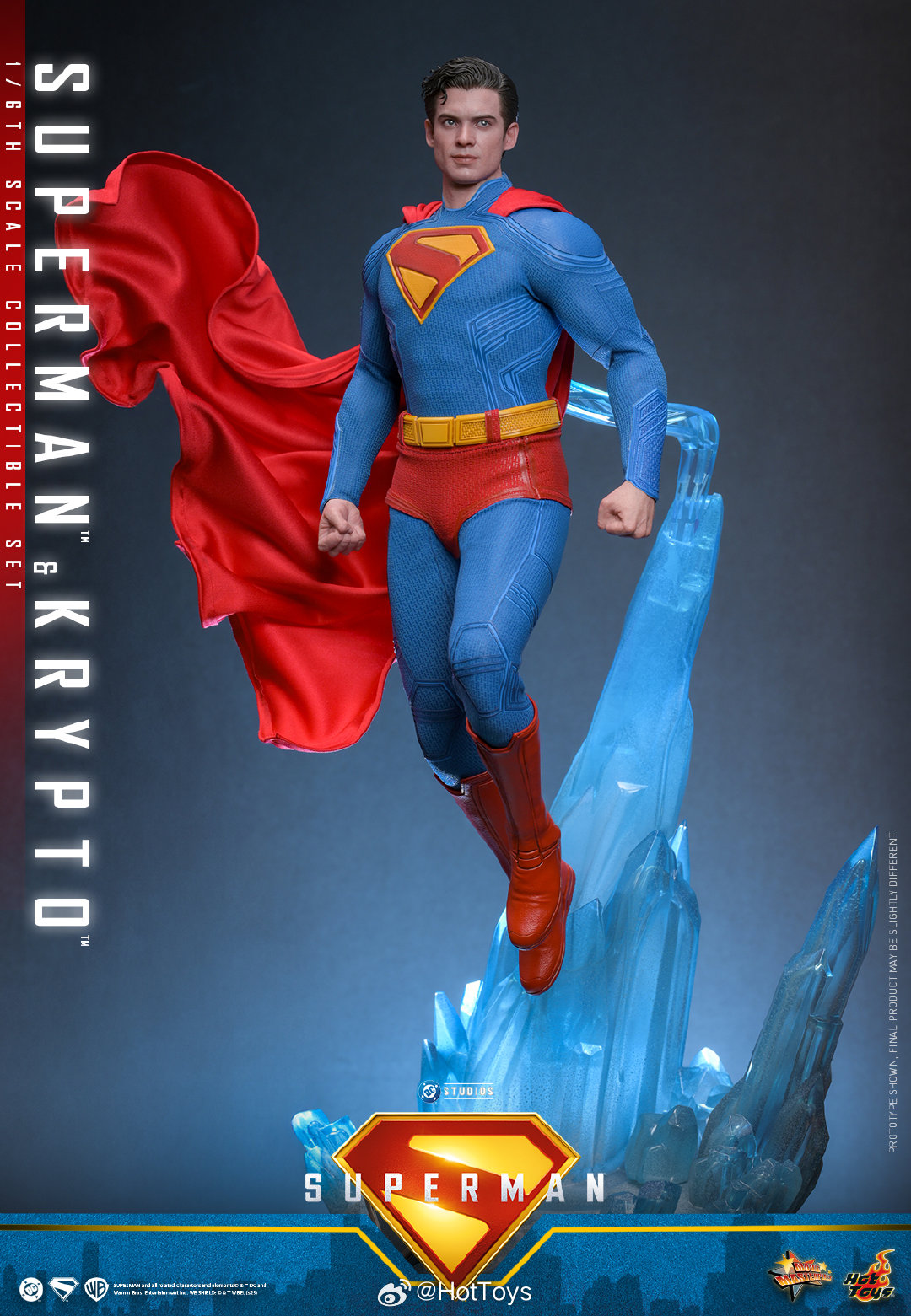 Superman & Krypto 1/6th scale Collectible Set MMS812 (Licensed) Statue(GK)-Hottoys