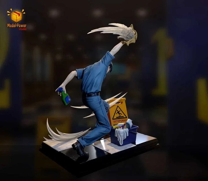 Model Power Studio - Cleaner Levi Ackerman Statue 