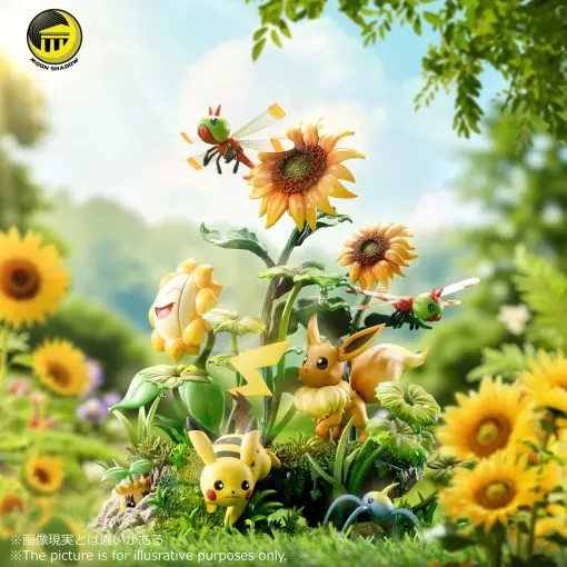 MoonShadow Studio - Pokemon Nature Series Eevee #5 Eevee and Pikachu Scene Statue(GK)