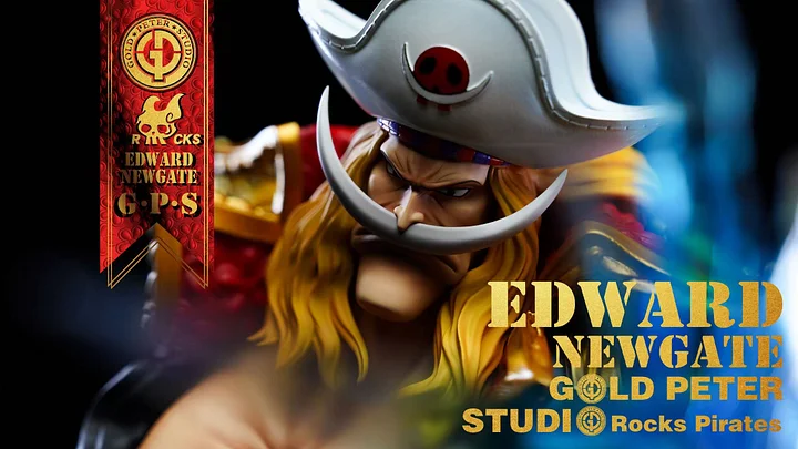 Gold Peter Studio -One Piece  Edward Newgate  Statue 