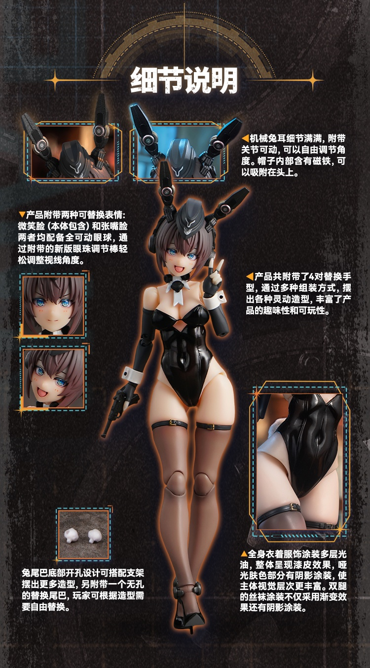 Armored Bunny Girl Anneliese RA-03 (Licensed) 1/12 Action Figure-Snail Shell  Pre-sale