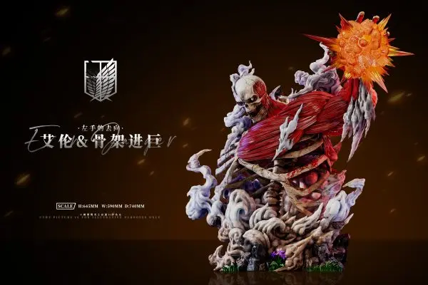 AZ Studio - Attack on Titan Where the Left Hand Goes: Eren & Skeleton Attack Titan Statue(GK)