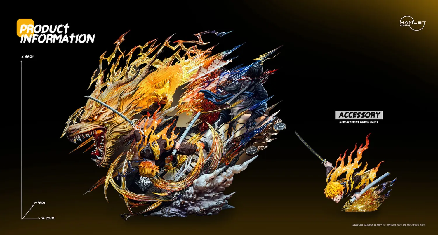 Hamlet Studio - Zenitsu Agatsuma God of Fire Thunder Demon Slayer Statue 