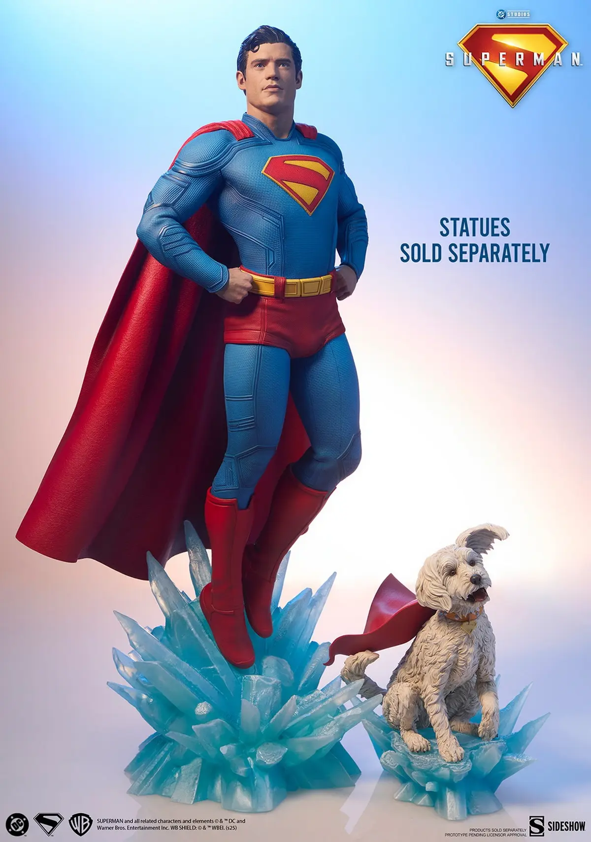 Collectibles DC Comics Superman & Krypto 300982 300997 (Licensed)Statue(GK) -Sideshow Collectibles