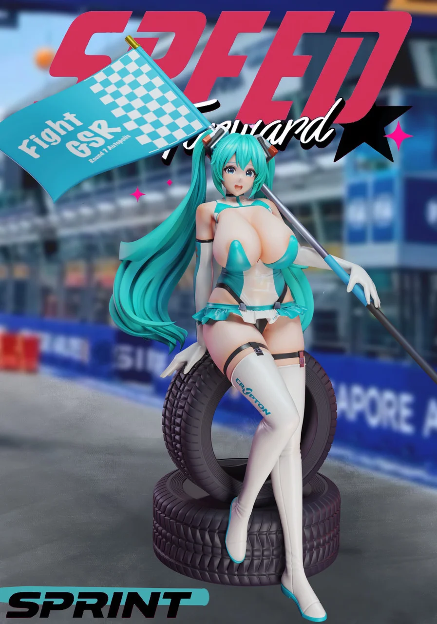 SC Studio - Racing Girl Hatsune Miku Statue 