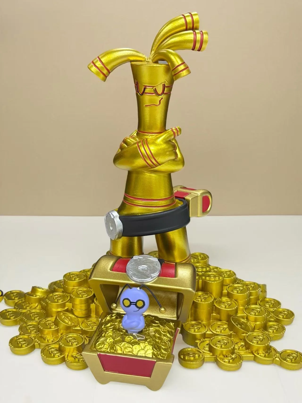 Ymg Studio - Pokemon Gholdengo + Gimmighoul Statue 