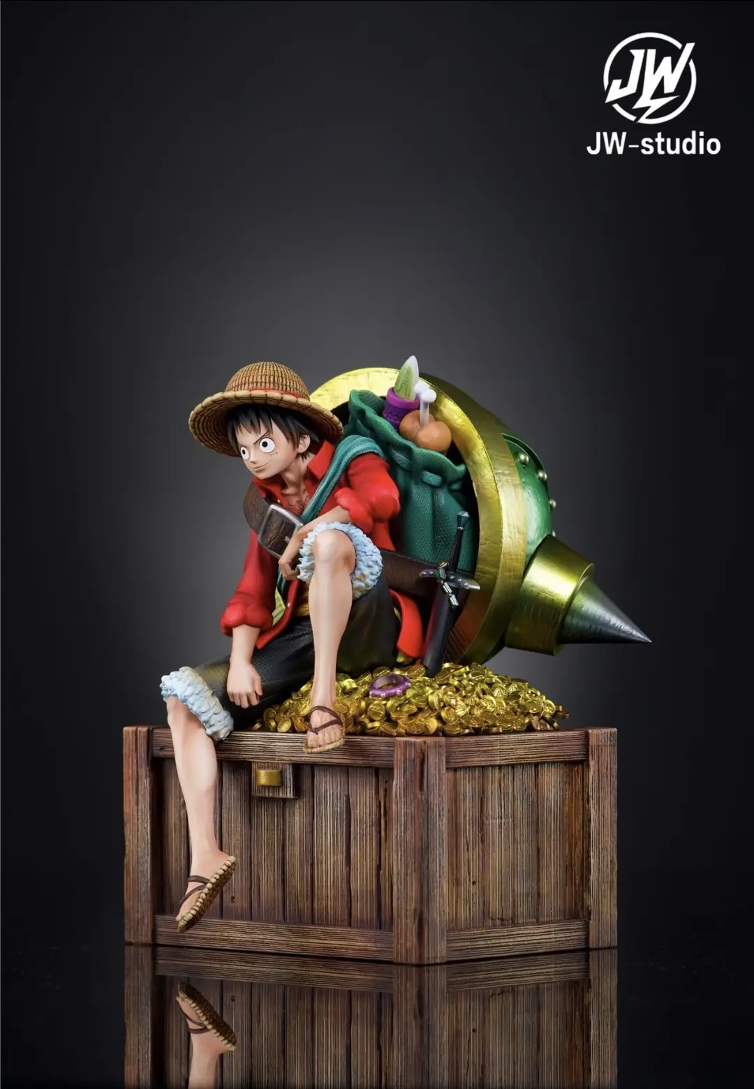 Jw Studio - One Piece Straw Hat Pirates No2 Monkey D. Luffy Statue(GK)