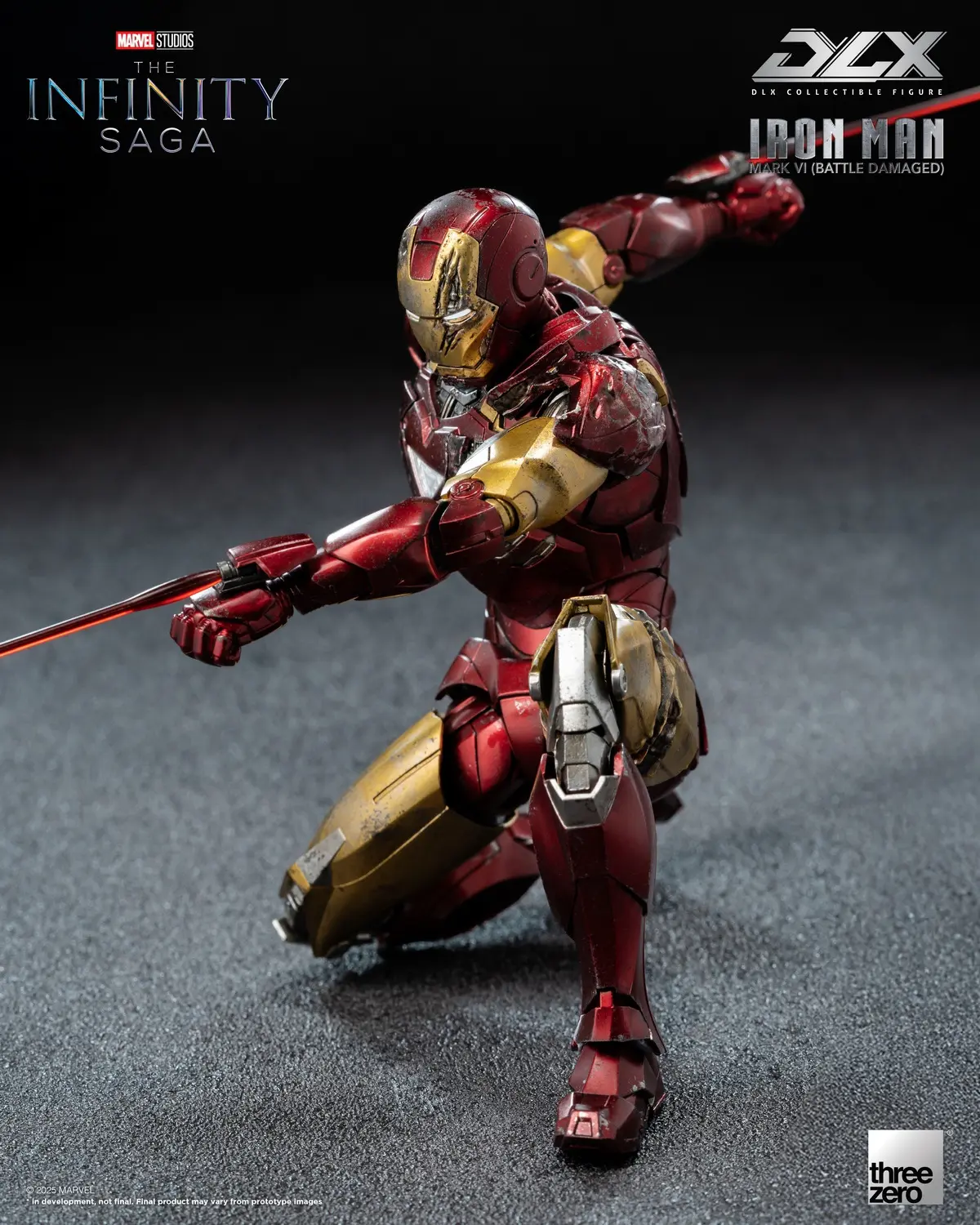 Threezero - Marvel Studios: The Infinity Saga DLX Iron Man Mark 6 Battle Damaged Version 3Z09180C0 (Licensed) Statue(GK)