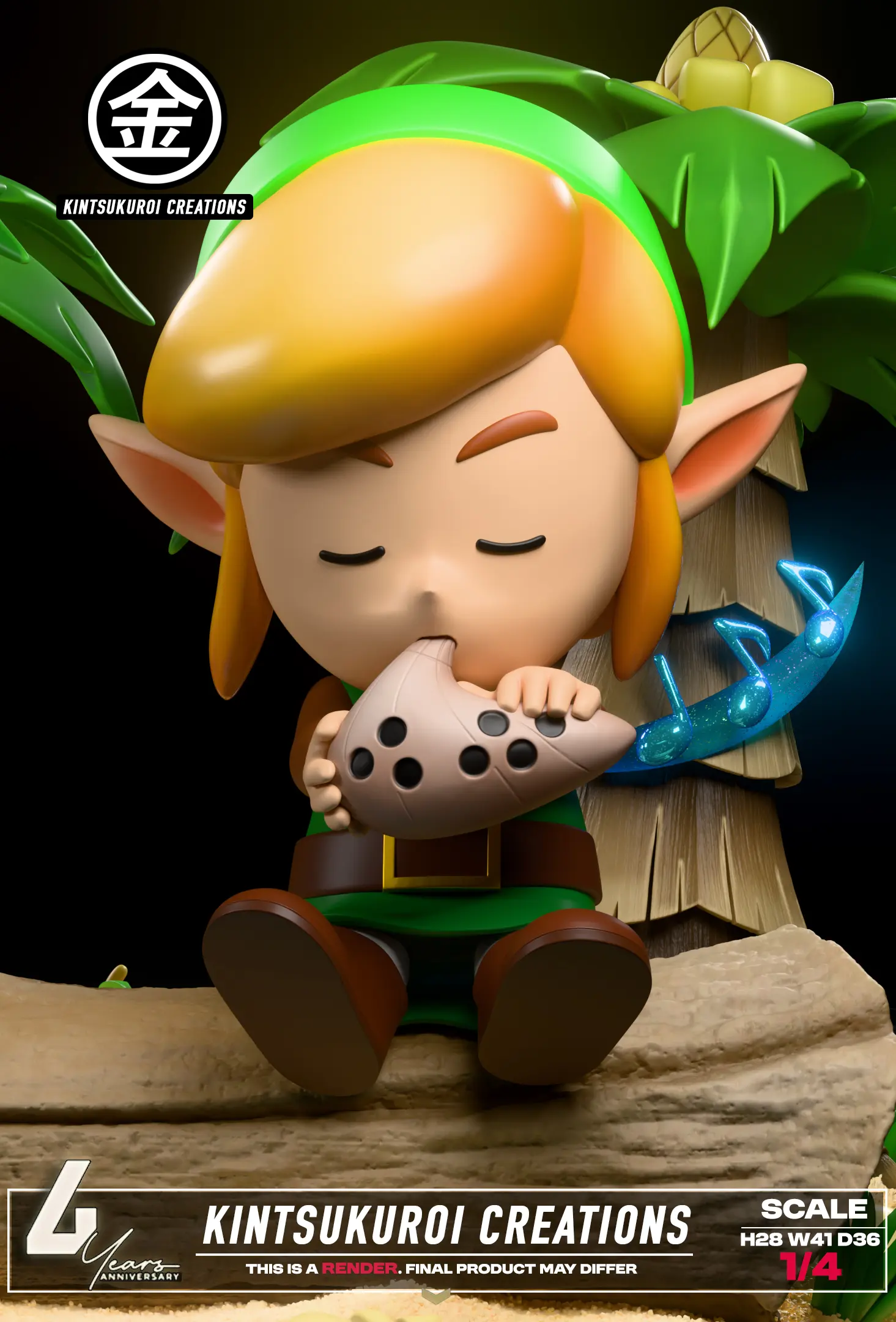 Kintsukuroi Creations Studio - The Legend of Zelda LINK AND MARIN 14 DIORAMA Statue(GK)