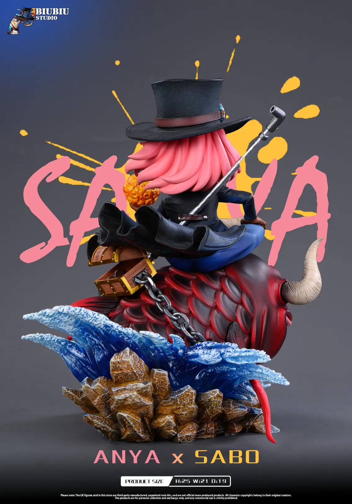 Biubiu Studio - Spy x Family ANYA x SABO Statue