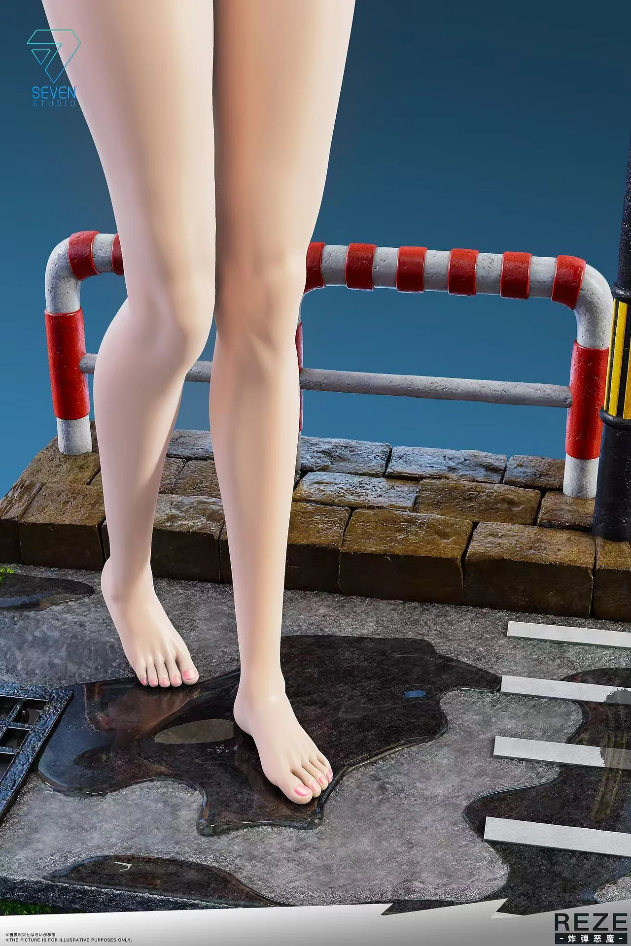 Seven Studio - Chainsaw Man Reze 1/4 Statue 