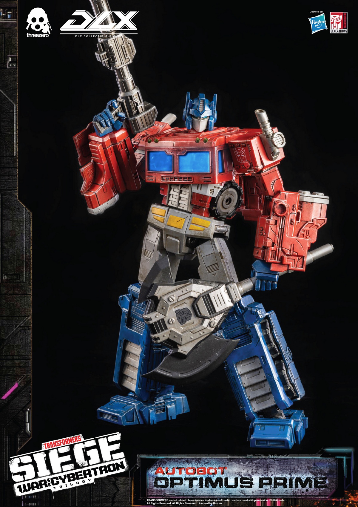Threezero 10-inch Transformers War for Cybertron DLX Optimus Prime 14+ GK Pre-sale