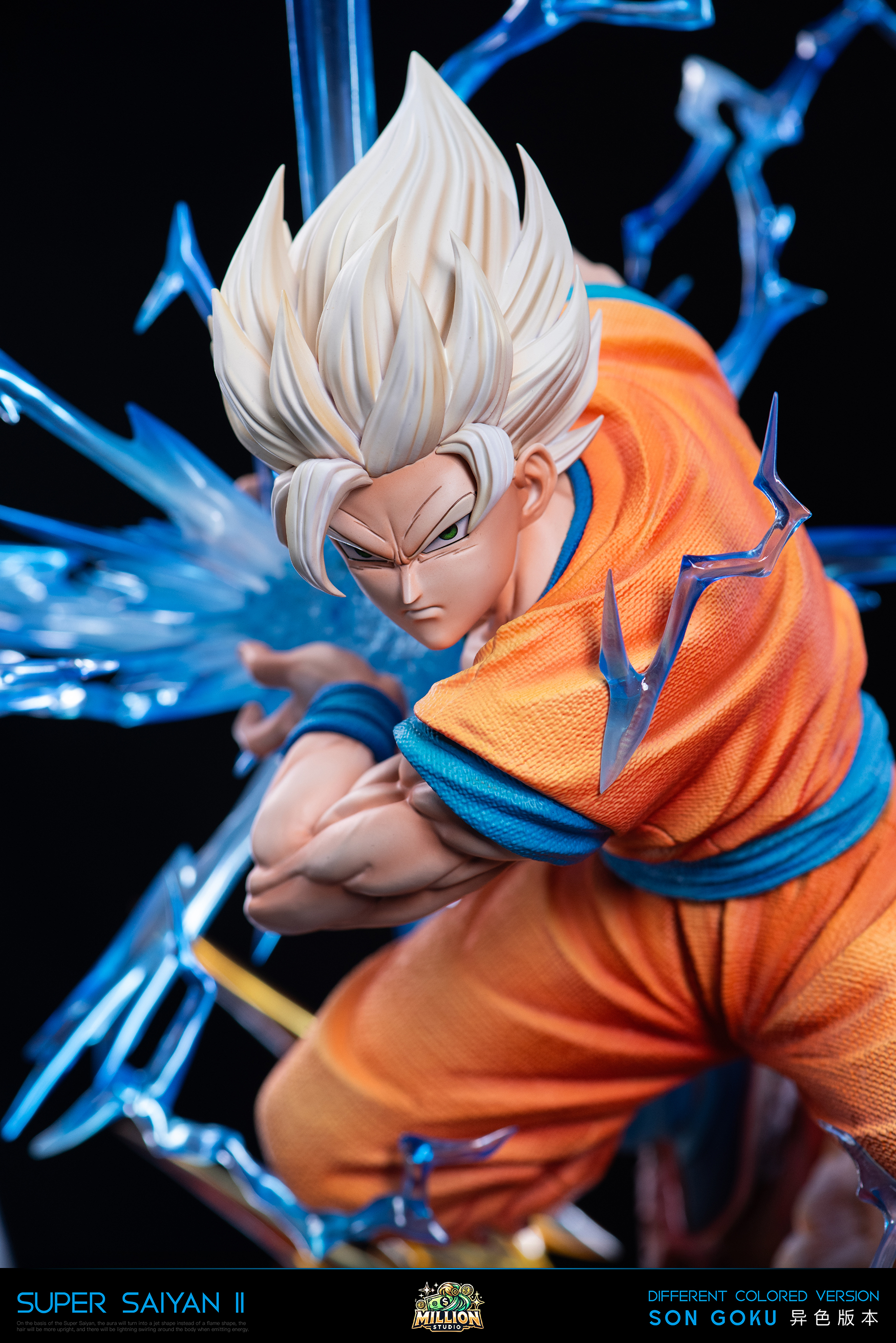DRAGON BALL RESONANCE SERIES 01 SUPER SAIYAN 2 GOKU KAME HAME HA STATUE GK- MILLION STUDIO Pre-sale-KWII-GK