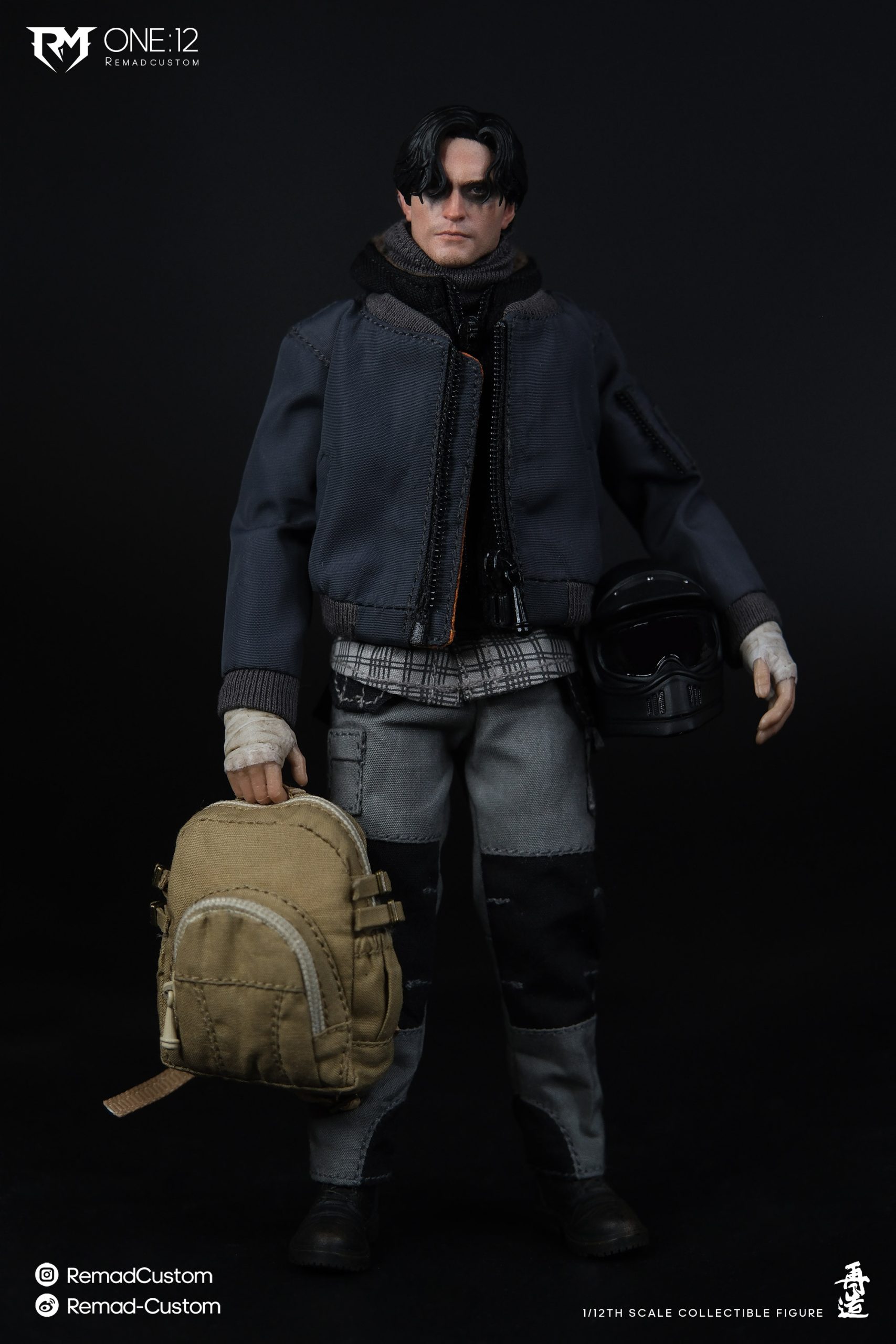 Motorcycle Wanderer 6 inch Cloth Outfit 1/12 Articulated Figure - Remad Custom Studio