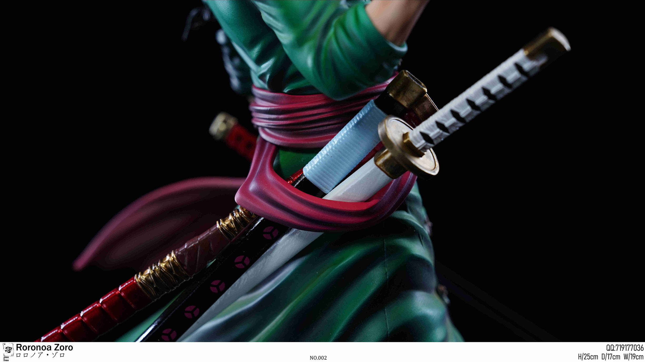 Pre-sale Straw Hat Pirates Roronoa Zoro One Piece GK data 25cm width 17cm depth 19cm (including base) (GK)-KWII-GK