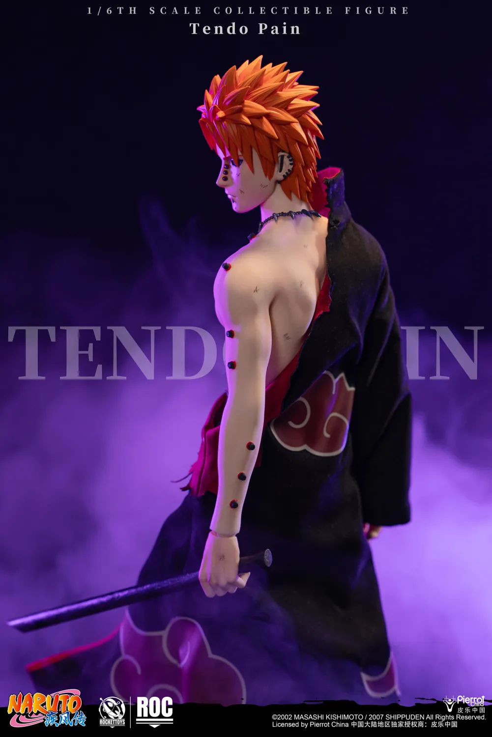 ROCKETTOYS Studio - Naruto Shippuden Tendo Pain  Action Figure ROC-014 Licensed