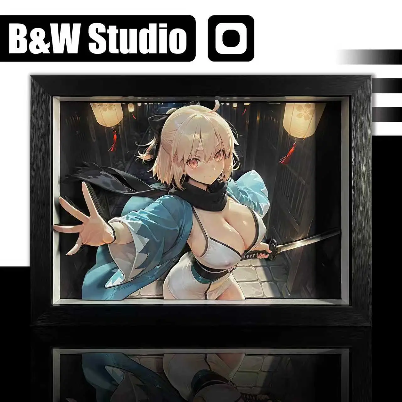 In stock-B&W Studio - Fate 3D Decorative Painting Set #1 Okita Souji
