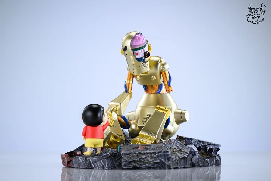 NIUZI Studio - Crayon Shin-chan Robo Dad and Shin-chan Statue(GK)