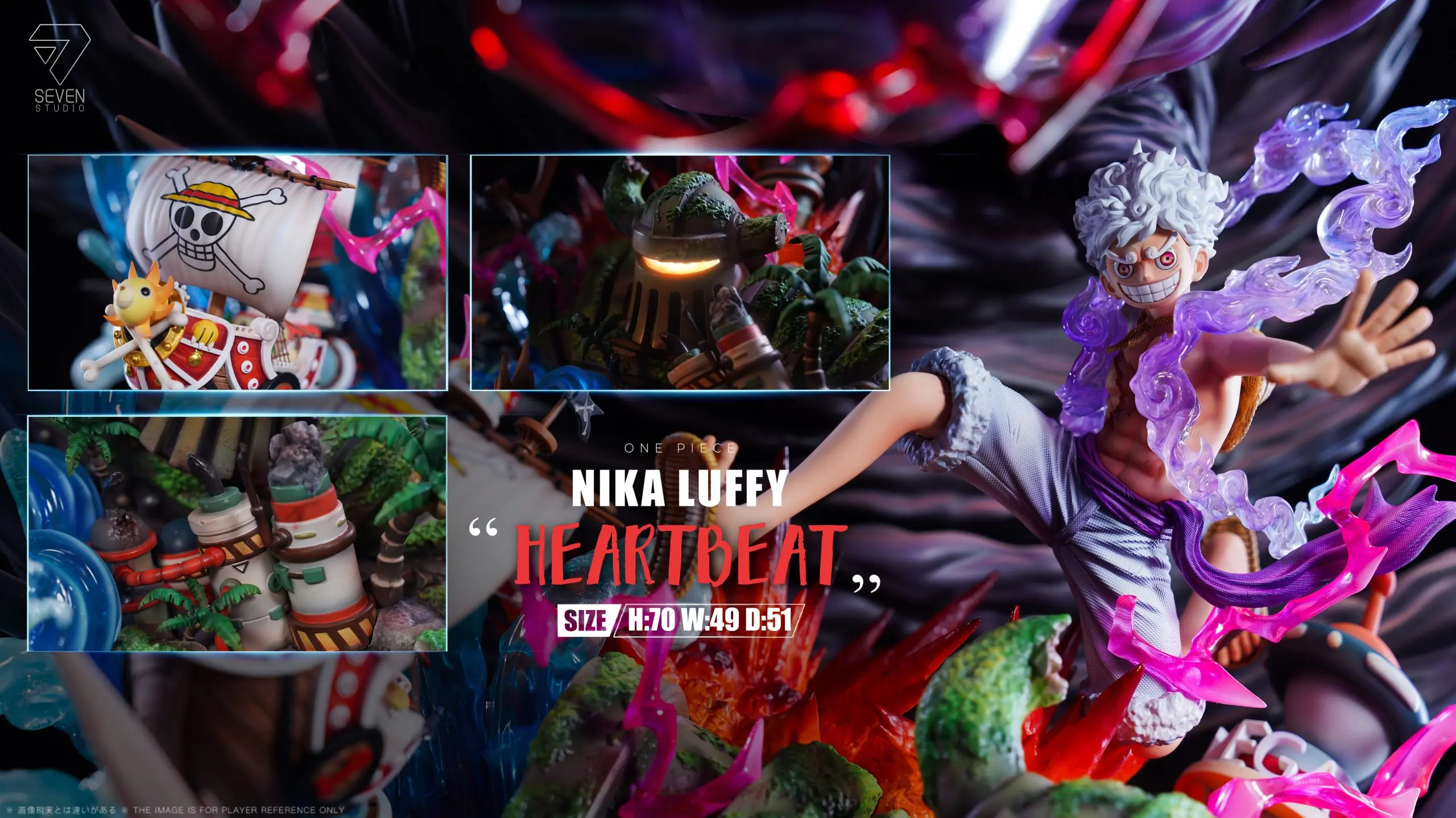 Seven Studio - One Piece Warhead Nika Luffy Statue(GK)