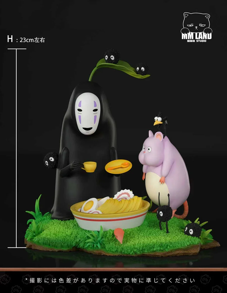 MMLAND Studio - No-Face and Boh's Picnic Spirited Away Statue 