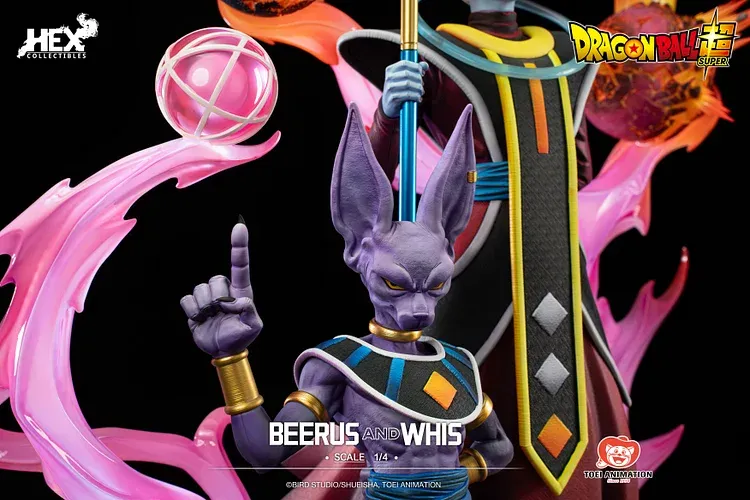 Dragon Ball Super BEERUS & WHIS (LICENSED) 1/4 STATUE GK-HEX COLLECTIBLES Pre-sale