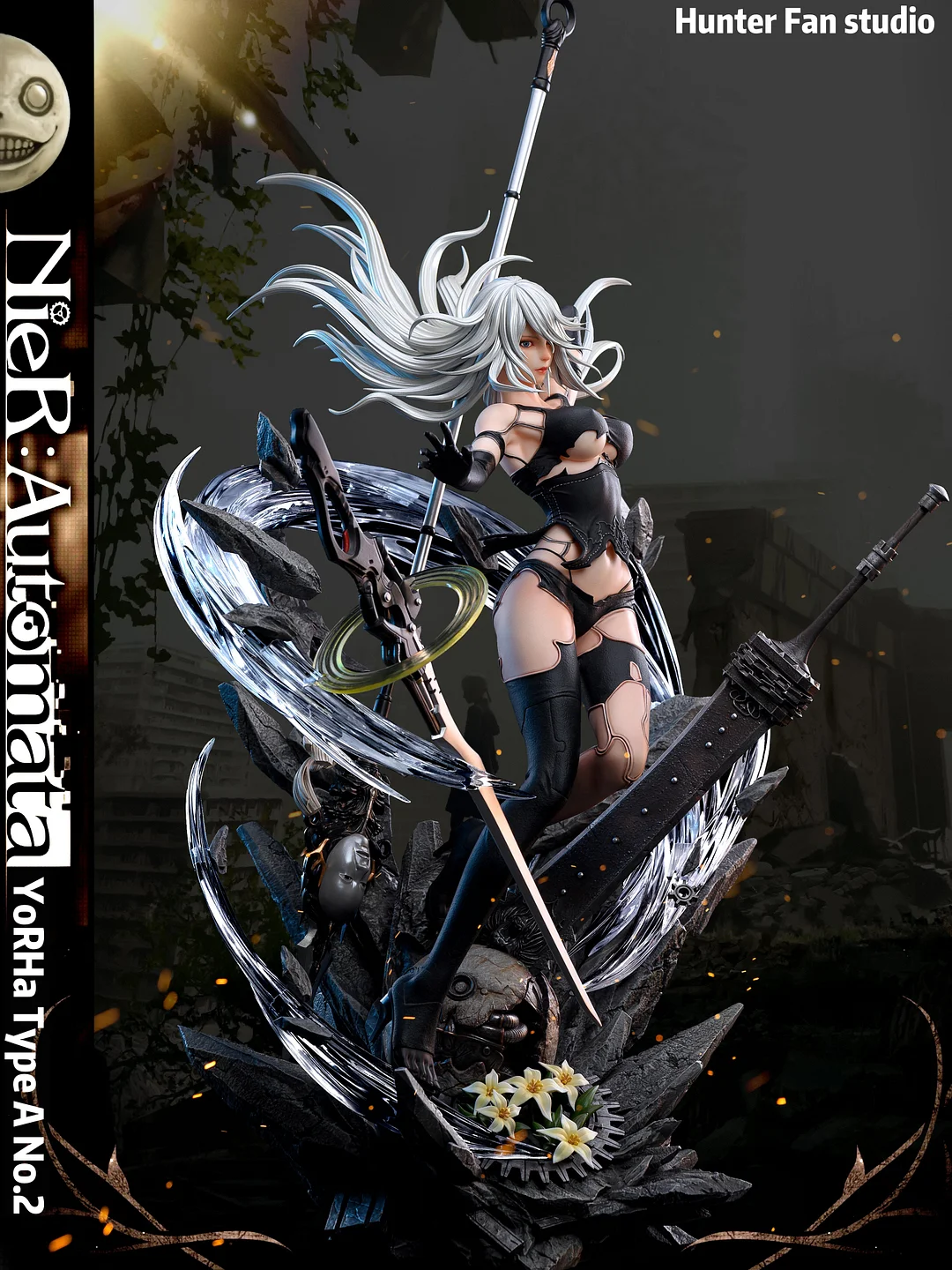 In stock-NieR:Automata YoRHa Type A No.2 1/4 & 1/6 Scale Statue (GK) Figure-Hunter Fan Studios 