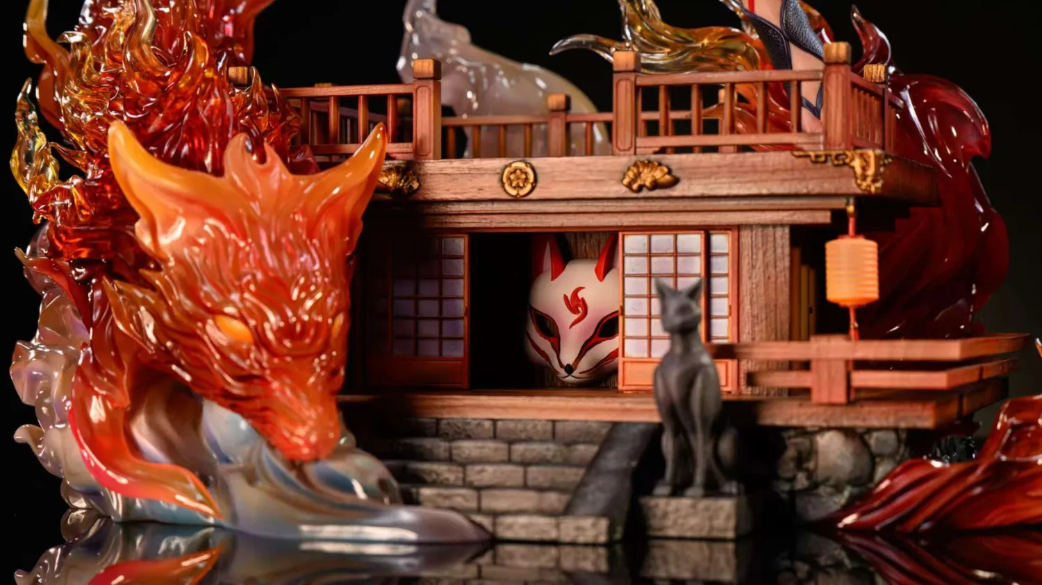 Fei She Zhang Mo Wan Studio -Original Hyakki Yagyō #1 Foxfire Statue