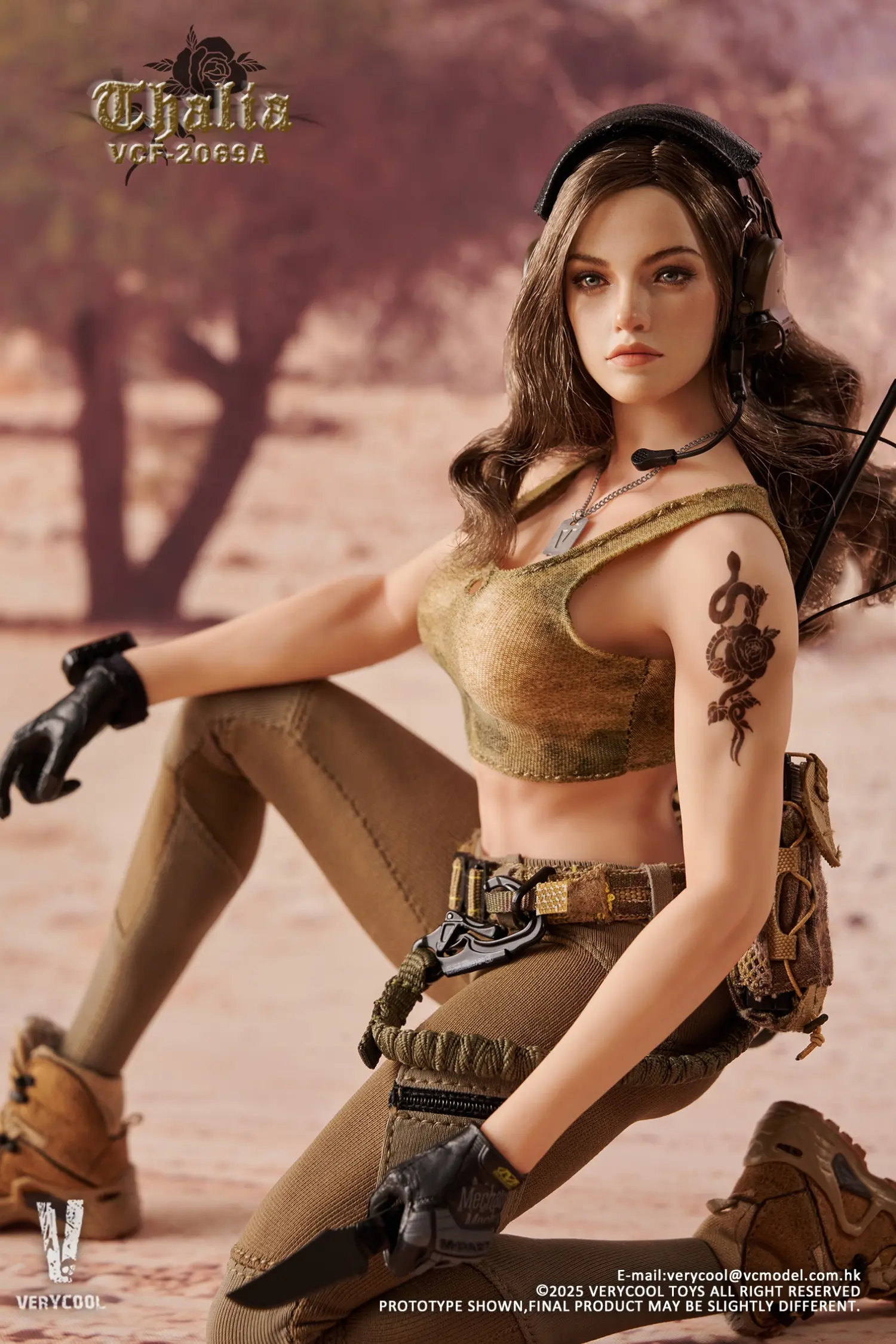 VERYCOOL -VCF-2069 Desert female soldier -Thalia (Licensed) 1/6 Scale Action Figure 