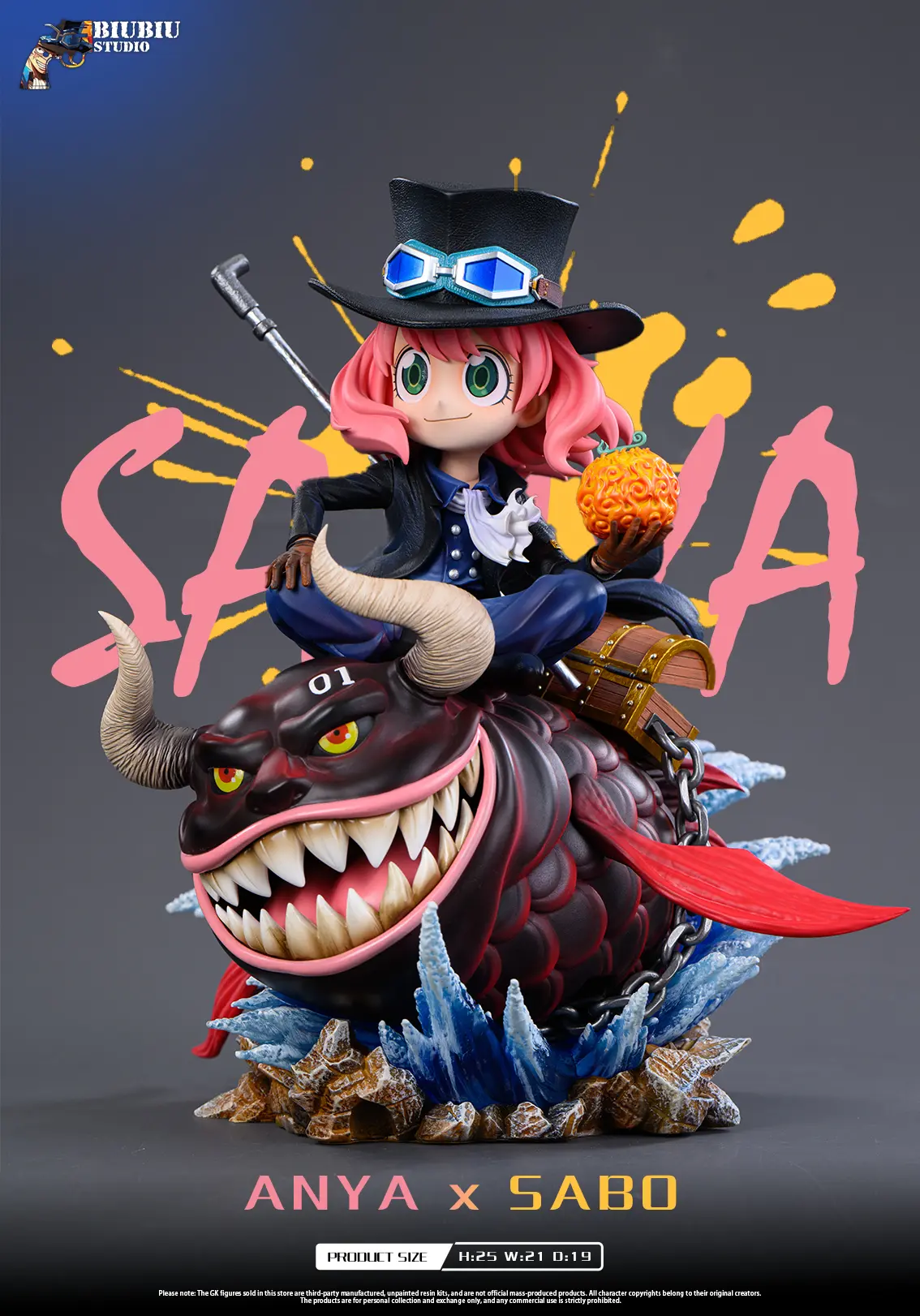 Biubiu Studio - Spy x Family ANYA x SABO Statue