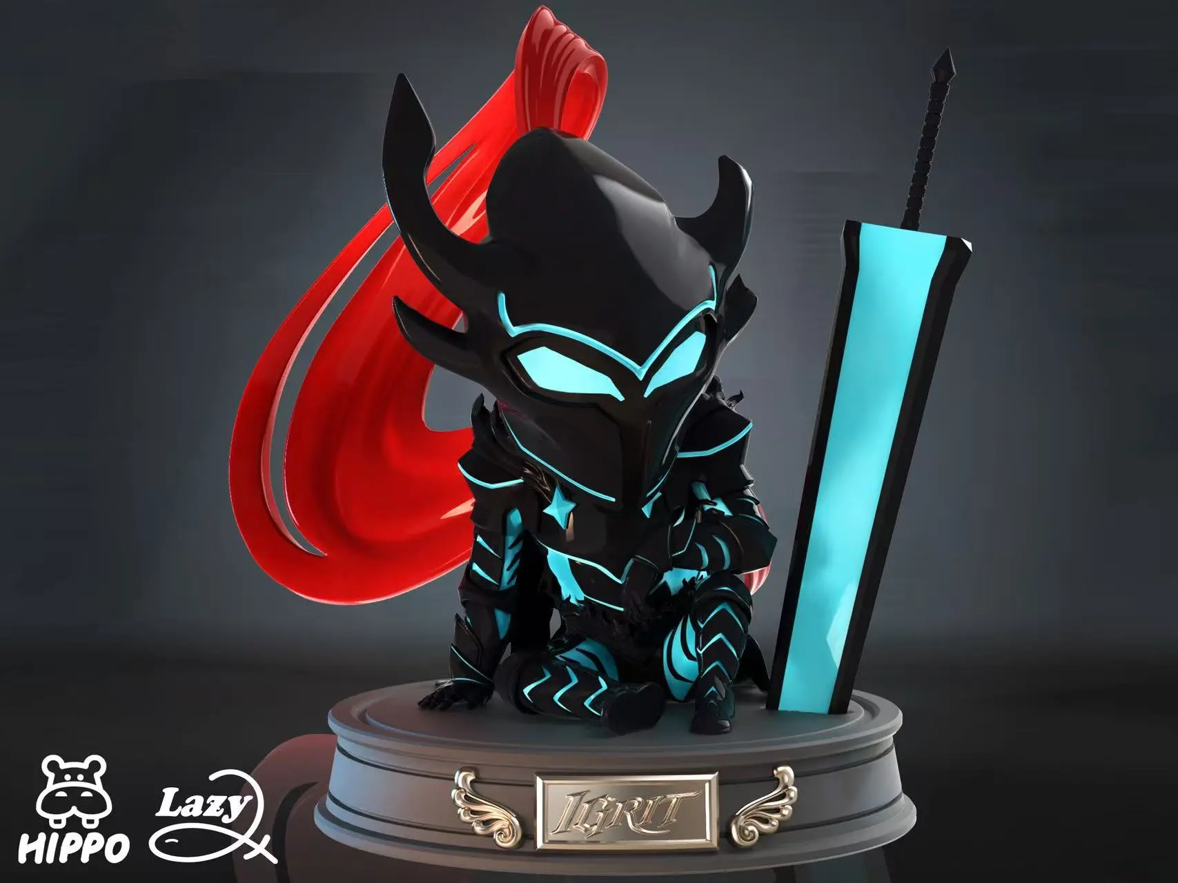 Hippo Studio & Lazy Studio - Solo Leveling Seated Series Igris & Beru Statue(GK)