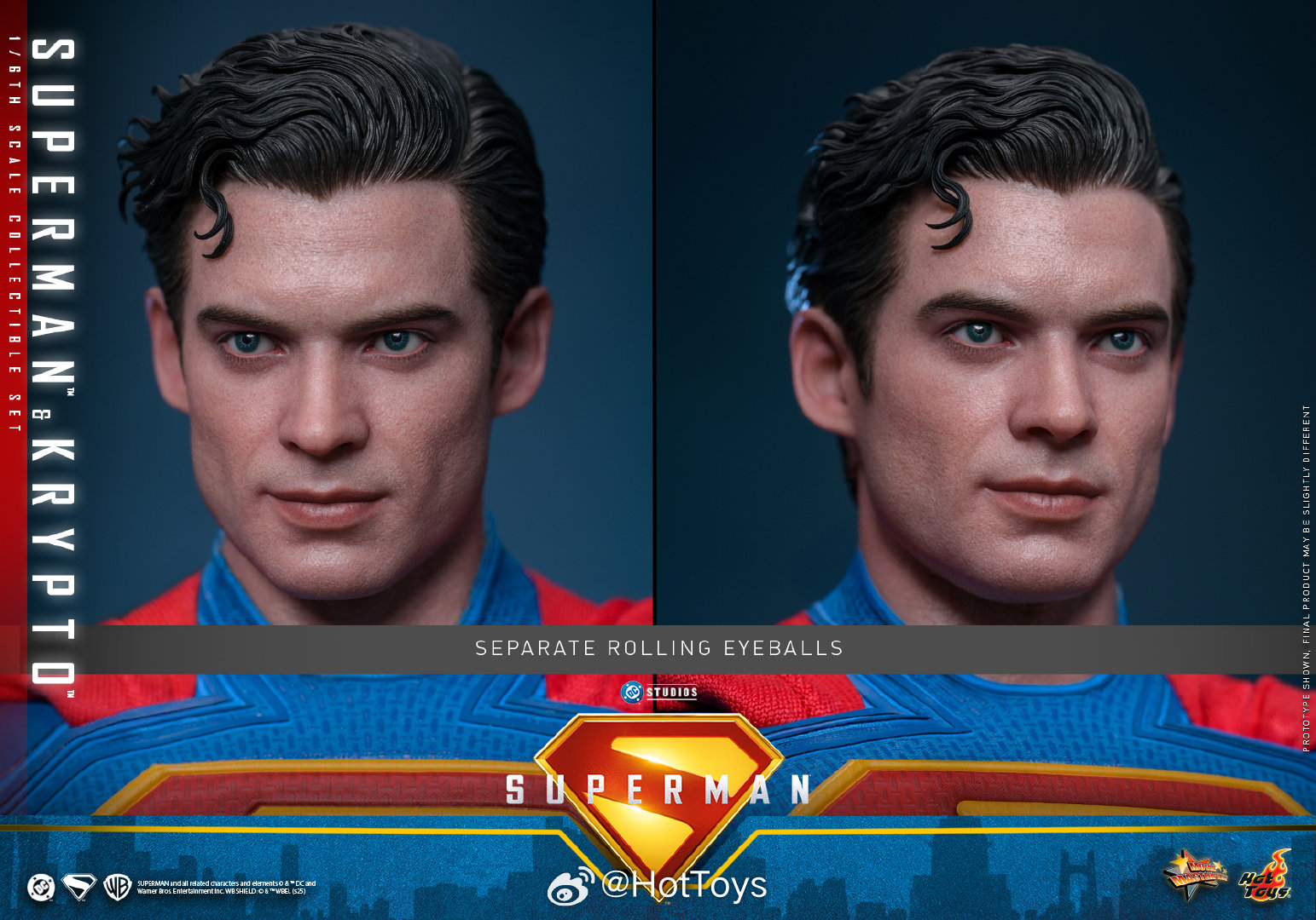 Superman & Krypto 1/6th scale Collectible Set MMS812 (Licensed) Statue(GK)-Hottoys