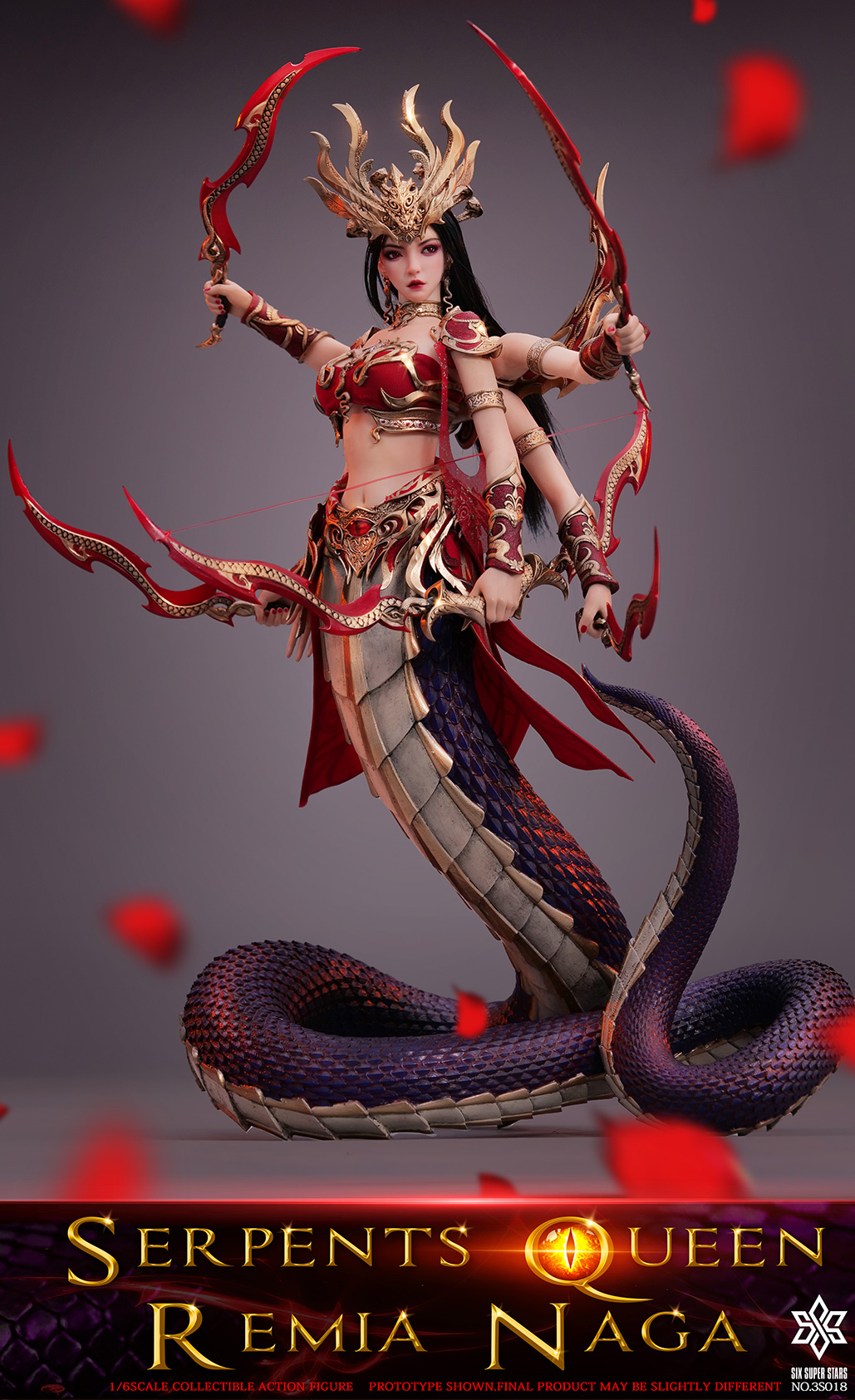 Lamia Queen Remia Fully Articulated Action Figure 3S018 (Licensed) 1/6 Scale Statue (GK) - 3STOYS 