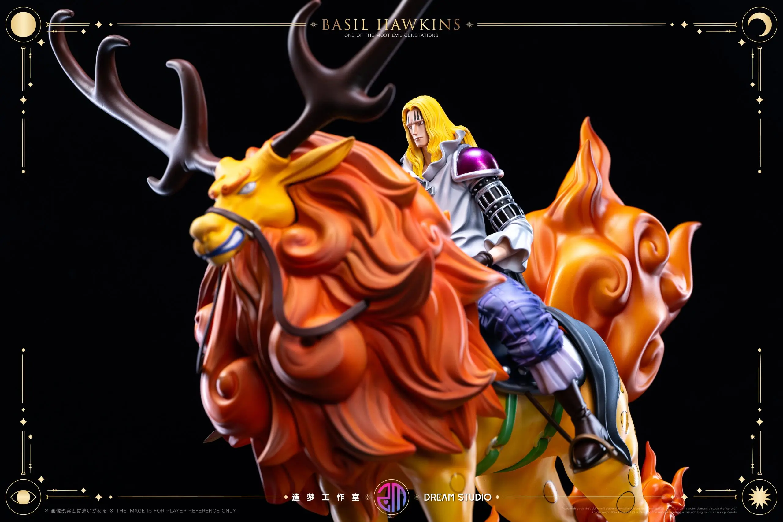 DREAM Studio - One Piece Onigashima Deer-Riding Hawkins Statue(GK)