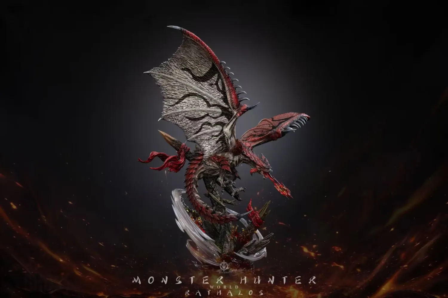 Edge Studio - Monster Hunter Rathalos & Silver Rathalos & Arure Rathalos Statue
