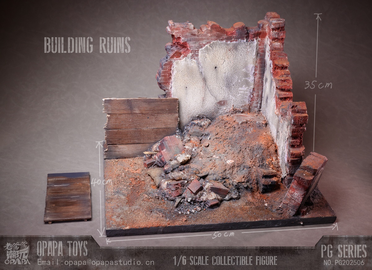 Call of Duty 1/6 Misha Petrov Partisan of Eastern Front PG202503 Ruins PG202506 Statue(GK)-OPAPA TOYS -KWII-GK