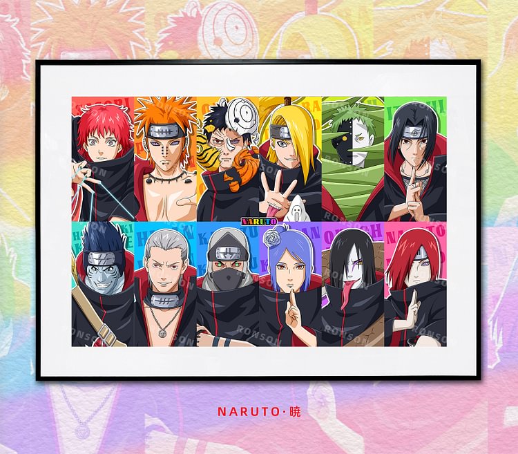 Naruto-Decorative Painting of RAINBOW Series o10 Scene (Adult 18+)Mystical Art Studio --KWII-GK