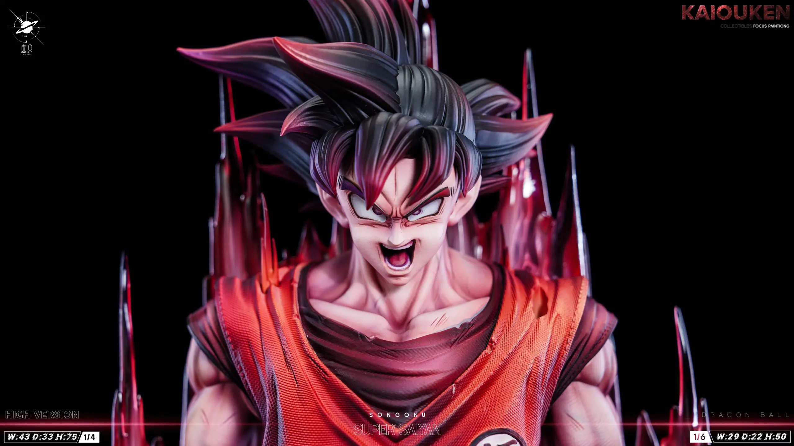 Xu Jie Studio -  Dragon Ball Kaio-ken Son Goku Statue 