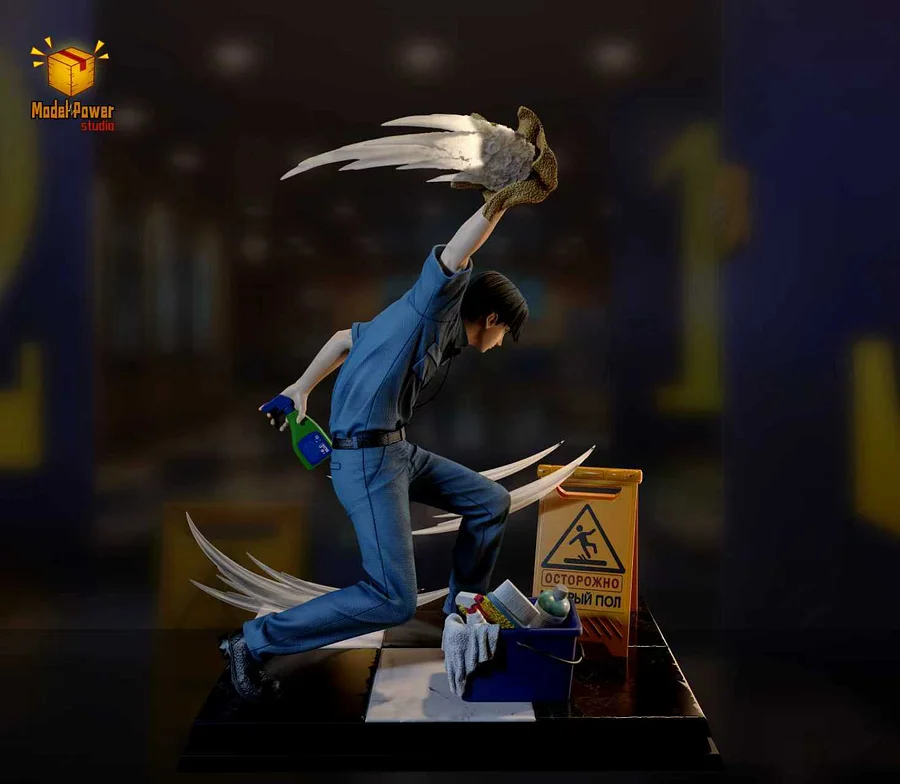 Model Power Studio - Cleaner Levi Ackerman Statue 