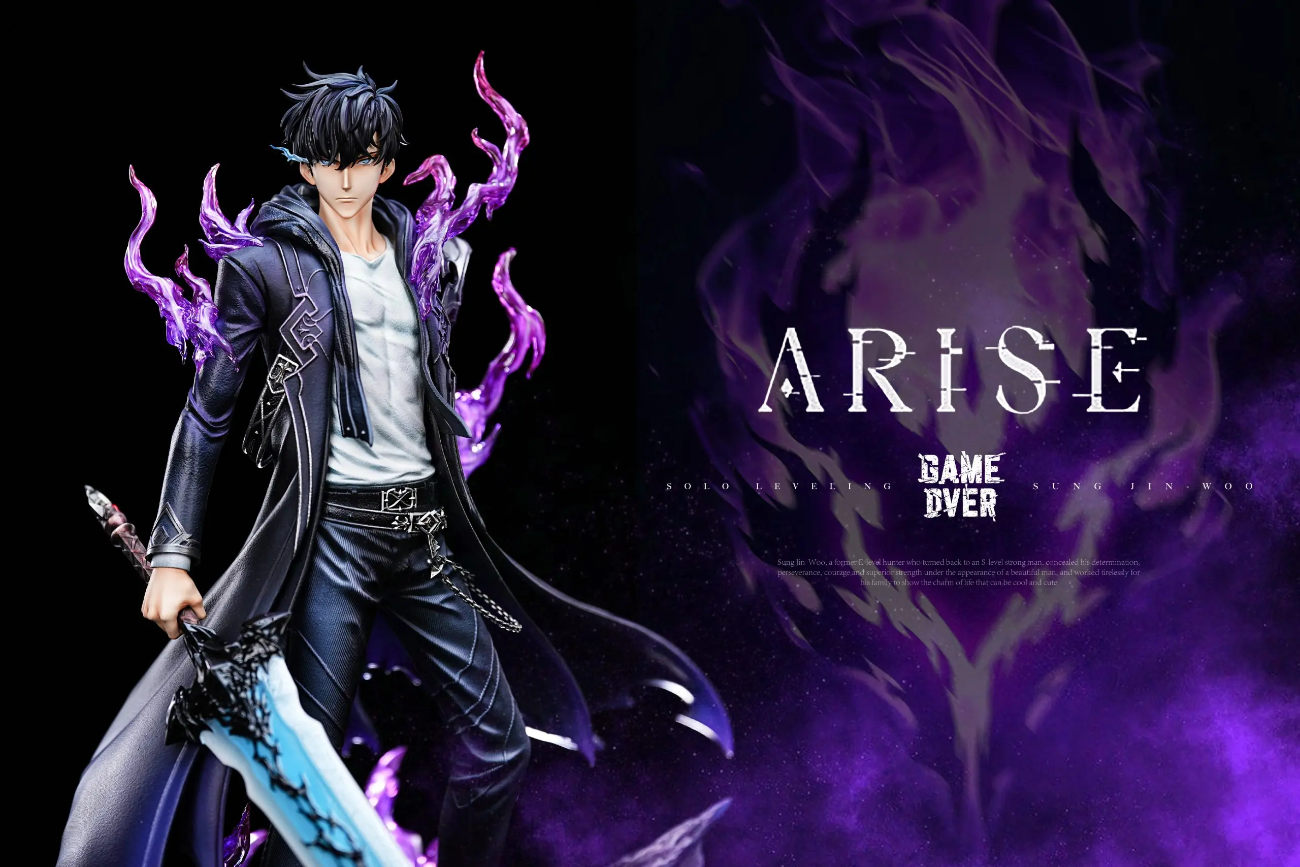 Game Over Studio - Solo Leveling Shadow Monarch Sung Jin-Woo Statue