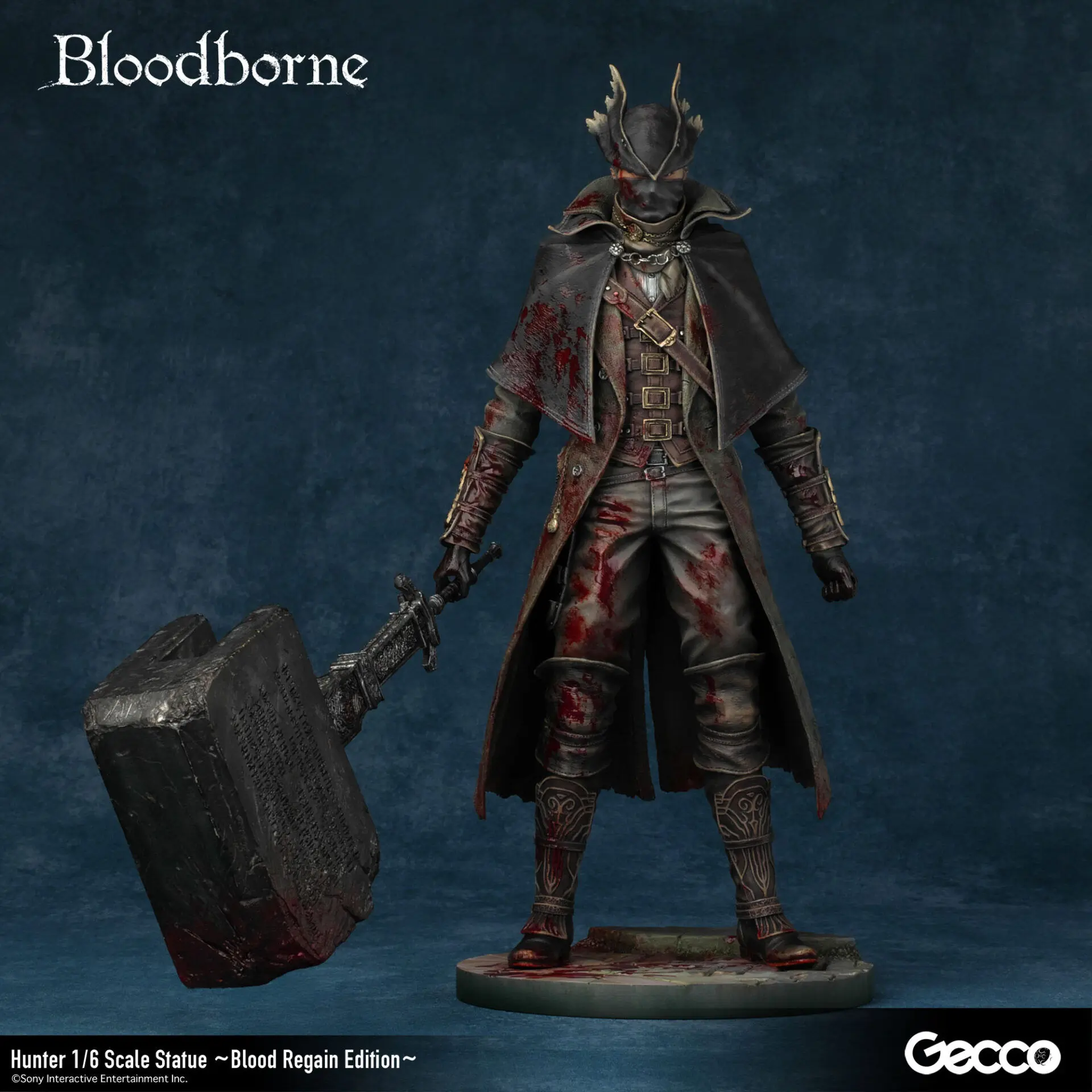 Gecco Studio - Bloodborne Hunter  Blood Regain Edition (Licensed)   1/6 Scale Statue (GK) 