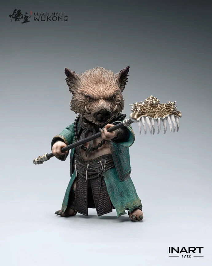 Black Myth: Wukong Zhu Bajie 1/12 Scale Action Figures (Licensed) - INART Studio