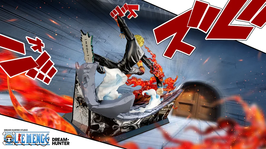 Dream Hunter Studio - ONE PIECE Deathmatch Series 002 & Deathmatch Series 003 Roronoa Zoro & Sanji Statue(GK)
